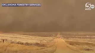 Wildfire shuts down highway in Oklahoma Panhandle as fire warning issued for Beaver County