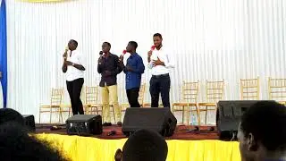 Union brothers A Capella in turn singing a song at the closing year of 2019