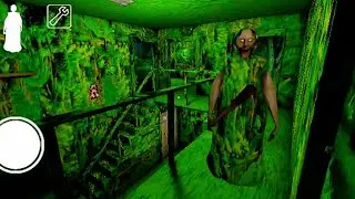 PLAING AS JUNGLE GRANNY IN GRANNY CHAPTER 1 GAMEPLAY ESCAPE IN DOOR HORROR GAME 