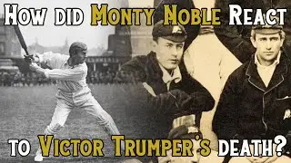 How Did Monty Noble React to Victor Trumper's Death? #cricket #crickethistory