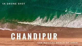 Chandipur Sea beach cinematic drone shot 4k || Dji mavic mini 2 footage india