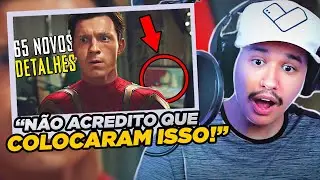 REACT 65 novos DETALHES de HOMEM ARANHA NO WAY HOME | Sessão Nerd