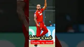 Shikhar Dhawan is back #gabbar is returning #ipl2023 #shorts #shorts video #cricket #cricketlovers