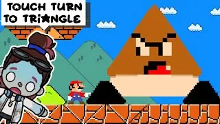 Mario Touch Turn To Triangle?! - BTG Reacts to Funny Mario video!
