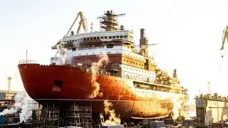 Building the World's Most Powerful Nuclear Icebreaker Engineering Mega Project