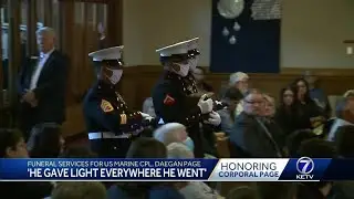 Funeral Services for US Marine Cpl. Daegan Page