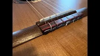 No BS: Best and easiest way to tie treble strings on classical guitar with 12-hole tie block