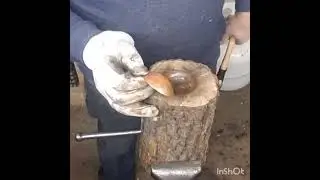 Dishing some copper for Spoons.