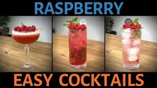 EASY RASPBERRY Cocktails Recipes to make at home