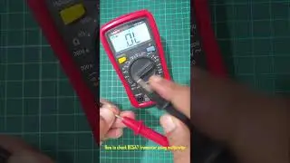 How to check BC547 transistor with multimeter #shorts  #shortsvideo #electronic #diy
