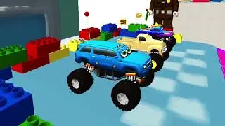 Monster Trucks Kids | First Drive Red Truck Drive and Second Blue Truck Drive | monster trucks