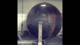 How to make a perfectly round ball using an explosion