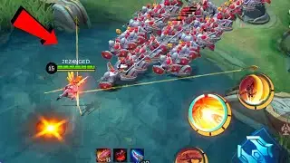 fanny vs 100 minions (full item and no item)