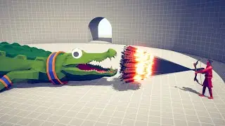 GIANT CROCODILE vs EVERY GOD - Totally Accurate Battle Simulator TABS