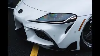 Supra Carbon Fiber Front Side Bumper Cover Garnish