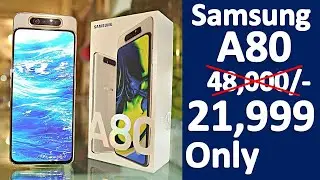 Samsung Galaxy A80  smartphone @ 21999 Only , Samsung Flagship smartphone A80 , Galaxy A80 @ 21999