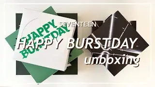 SEVENTEEN ￤ HAPPY BURSTDAY unboxing ⚡️ ￤ weverse ユニバ ￤ セブチ アルバム CD 開封動画 ⸝⋆　︴ 세븐틴 개봉 동영상 carat vlog