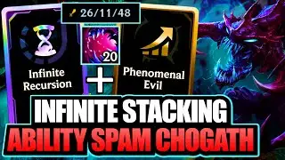INSANE Infinite Stacking: Ability Spam Cho'Gath | Broken NEW Augment | League ARAM Mayhem Gameplay