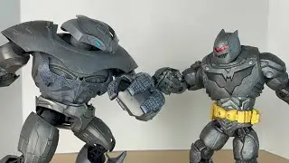 FACE OFF DC Multiverse Justice Buster vs DC Collectables Thrasher Suit Action Figure Review
