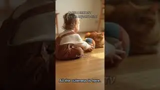 Cute Baby Laughing With a Dog and Cat 🐶❤️ | Wholesome & Healing Short