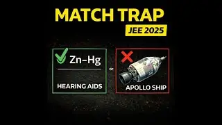 JEE Main 2025 Electrochemistry | Match the Battery with Application | EASY +5 MARKS