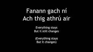 'Everything Stays' from Adventure Time - Irish translation