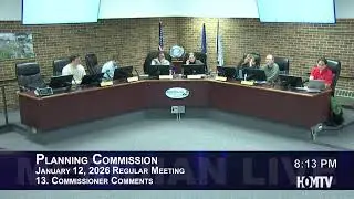 Meridian Township Planning Commission Meeting - January 12, 2026