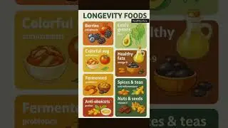 TOP LONGEVITY FOODS| Eat for healthy Living | #healthyfood #food #foodismedicine #lmmunity