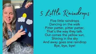 5 Little Raindrops | A Counting Song for Children