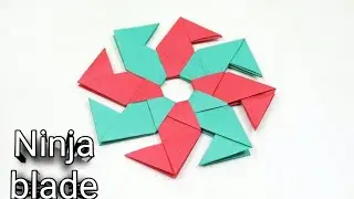 Origami 8 pointed ninjastar《 Paper ninja star Step-by-Step 》