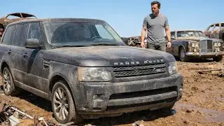 Abandoned 2012 Black Range Rover Restoration | From Junkyard to Brand New #rangerover #restoration 