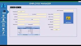 Employee Manager With Payroll Manager In Excel
