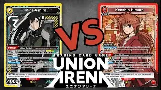 Yellow Mina vs Red Kenshin - Union Arena Tourney VOD Review Game