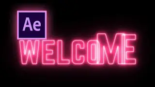 Neon Typography Animation Tutorial | After Effects | Part 9 of 14| Master Class