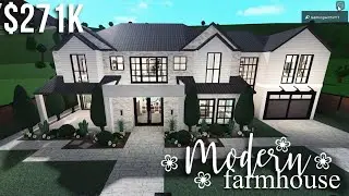 Modern Farmhouse | Roblox Bloxburg | GamingwithV