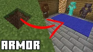 Minecraft Underground Armor Room