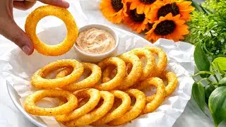 Just 4 Ingredients! Crispy Crunchy Potato Rings 😍 | Easy Evening Snacks | ASMR By Shams
