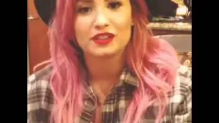 BACKSTAGE special message from @DemiLovato to all #Lovatics