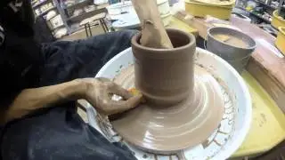 GoPro Pottery, Hamish Jackson Throwing A Flower Pot, Time Lapse 26/12/14