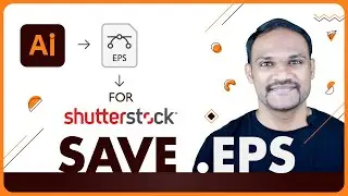 How To Save Eps File For Shutterstock in Adobe illustrator CC 2024 #illustratortips