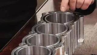 How do you get a finish like this on an engine block