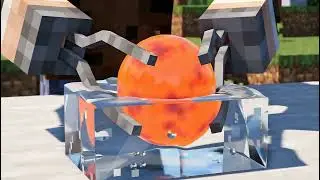 Red Hot Nickel Ball vs Ice