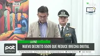 Rodrigo Paz aprueba decreto para ampliar cobertura de internet