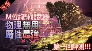 [MHWI] [魔物獵人:冰原]Ver.13.5 絢輝龍M位武器初回評測!!!