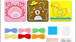 Review Animal Sewing kit 🪡 / diy sewing kit/ learn sewing  easy kit learn sewing #sewingkit 