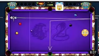 walid Trick Shot Level 999+999 IQ# G-one xd #8ball poll #Walid