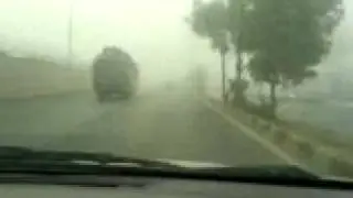 fog in karachi