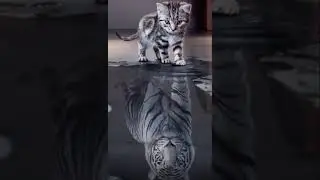 Cute cat transformation