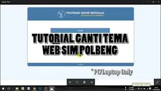 TUTORIAL GANTI TEMA WEBSITE SIM POLBENG