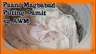 Paano Magbabad ng Puting Damit sa Samsung Automatic Washing Machine